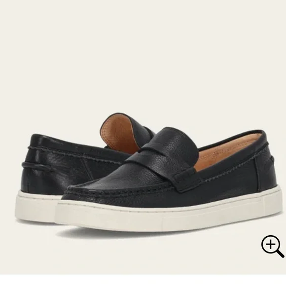 Frye Women’s Black Leather Slip-On Loafers - Picture 2 of 7